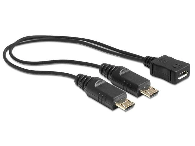 DELOCK 65440 Delock USB micro B laidas > 2 x USB micro-B vyriškas 20,5 cm