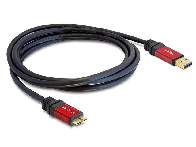 DELOCK kabelis USB 3.0 raudonas A > mikro-B 1,0m