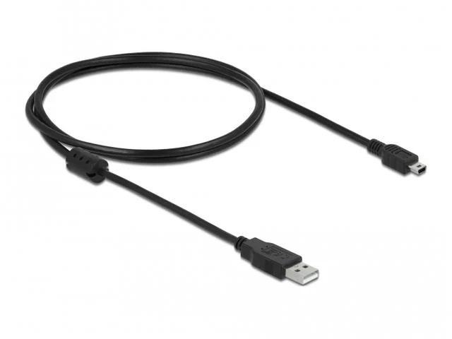 Delock Atrakinimo kabelis USB 2.0-A > USB mini-B 5 kontaktų 1 m vyriškas / vyriškas