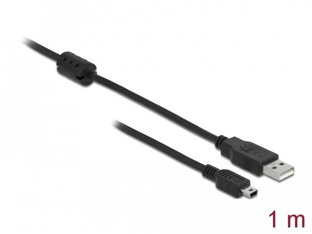 Delock Atrakinimo kabelis USB 2.0-A > USB mini-B 5 kontaktų 1 m vyriškas / vyriškas