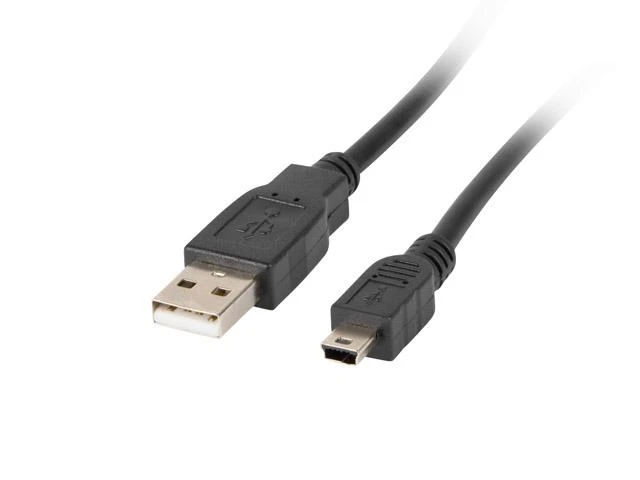 LANBERG CA-USBK-10CC-0003-BK Lanberg kabelis USB 2.0 mini AM-BM5P 30cm juodas