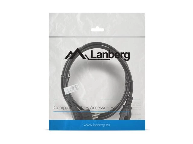 LANBERG CA-C13C-10CC-0018-BK maitinimo kompiuterio kabelis CEE 7/7-> C13 1,8m