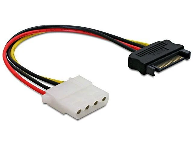 Kabelis Delock 60115 SATA-MOLEX M/F 12cm