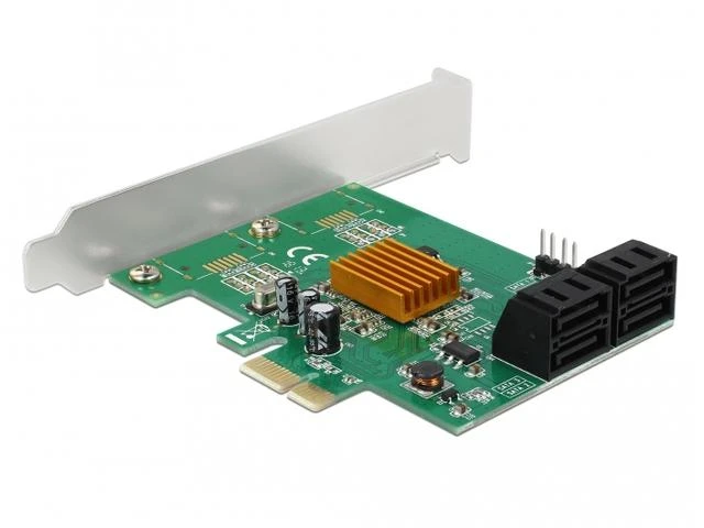 „Delock PCIe 2.0 x1“ valdiklis – 4x SATA III (90382)