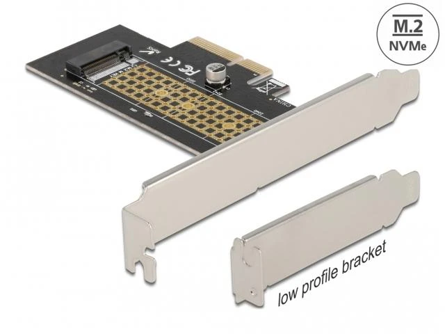 Delock karta PCI Express x4 - 1x M.2 Key M NVME vidinis žemo profilio skydelis