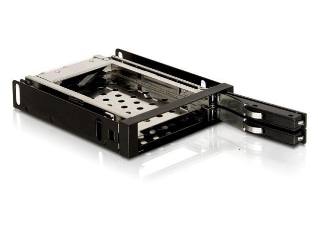 Delock 3,5" nuimamas rėmas 2 x 2,5 SATA HDD