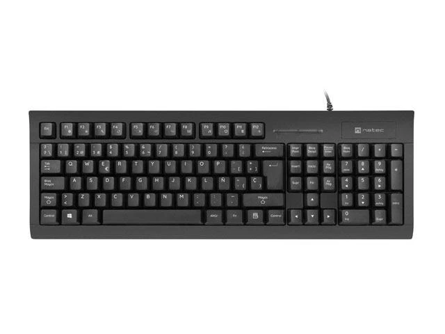 NATEC NKL-2052 klaviatūra Biuras USB QWERTY Ispanas Juoda