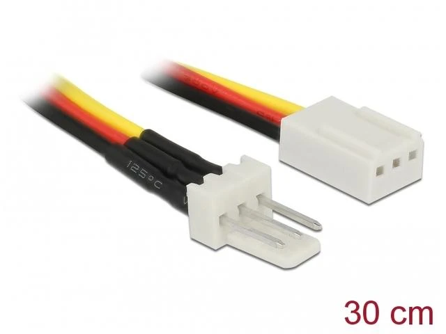 Laido ilgintuvas ZASILAJĄCEGO WENTYLATORA 3PIN M/F 30CM DELOCK