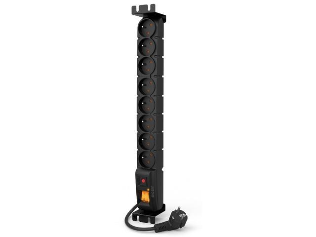 HSK DATA acar S8 FA RACK Juodas 8 AC lizdas (-ai) 230 V 5 m