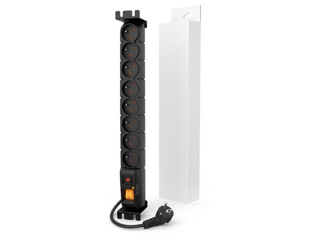 HSK DATA acar S8 FA RACK Juodas 8 AC lizdas (-ai) 230 V 5 m