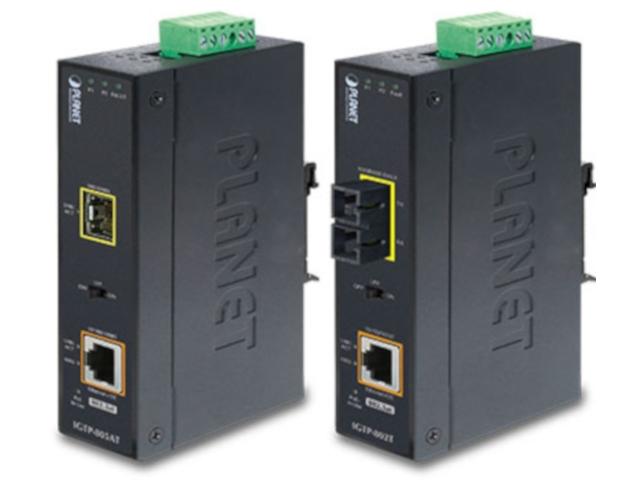 „Planet PLANET IP30 Industrial“ 10/100/1000BAS šviesolaidinis keitiklis 1000 Mbit/s Mėlyna
