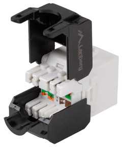 Lanberg Keystone modulis, be įrankių RJ45 lizdas, 5E UTP kat