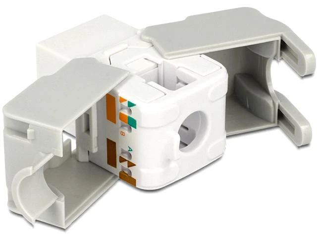 MODUŁ KEYSTONE GNIAZDO RJ45->LSA KAT.6 UTP DO PUSZKI MONTAŻOWEJ DELOCK