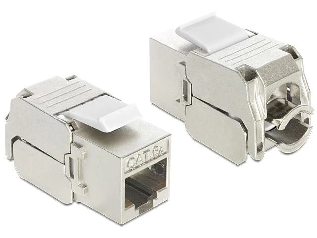 MODUŁ KEYSTONE GNIAZDO RJ45->LSA STP KAT.6A DO PUSZKI MONTAŻOWEJ DELOCK (24 SZTUKI)