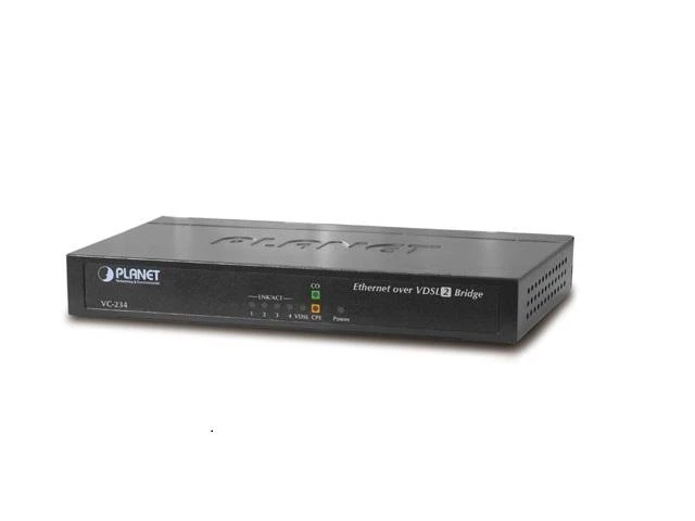 Planet VC-234 tinklo jungiklis Valdomas Fast Ethernet (10/100) Juodas 1U