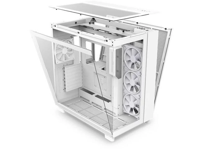 NZXT PC dėklas H9 Elite Midi bokštinis langas baltas