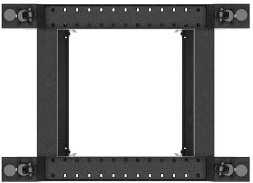 Atviras stovas Lanberg 42U 600X800, juodas