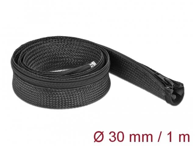 Delock pinta žarna su užtrauktuku karščiui atspari 1 mx 30 mm juoda