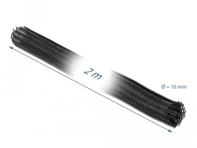 DELOCK kabelio jungtis 2M 16MM prailginamas juodas