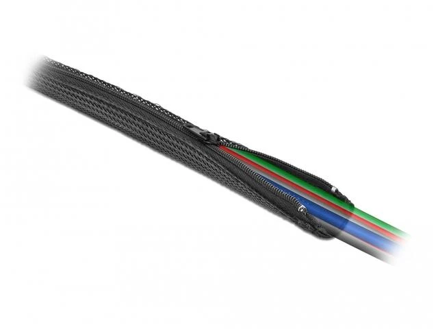 DELOCK kabelio jungtis 2M 20MM užtrauktukas juodos spalvos poliesteris