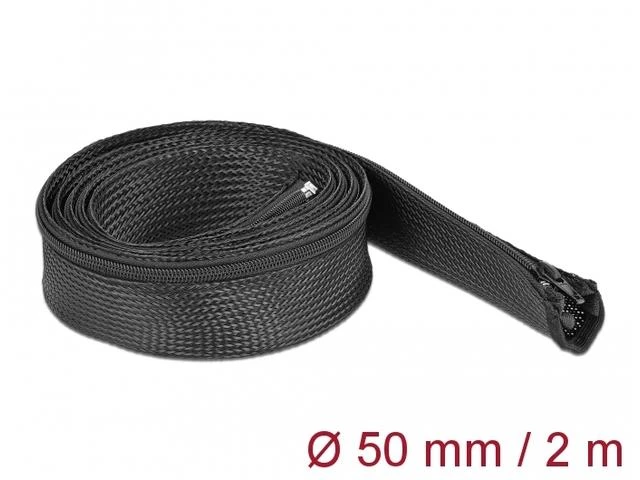 Delock pinta žarna su užtrauktuku karščiui atspari 2 mx 50 mm juoda