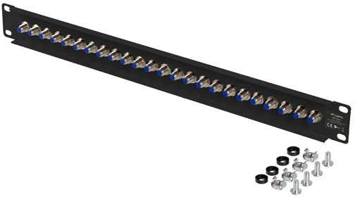 PATCH PANEL 24 PORT 1U 19" LIŠTO F TIPO VAMŠIS JUODA LANBERG