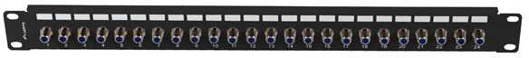 PATCH PANEL 24 PORT 1U 19" LIŠTO F TIPO VAMŠIS JUODA LANBERG