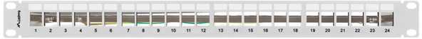Lanberg Patch Panel tuščias 24 prievadai 1U 19" FTP Keystone pilka moduliams