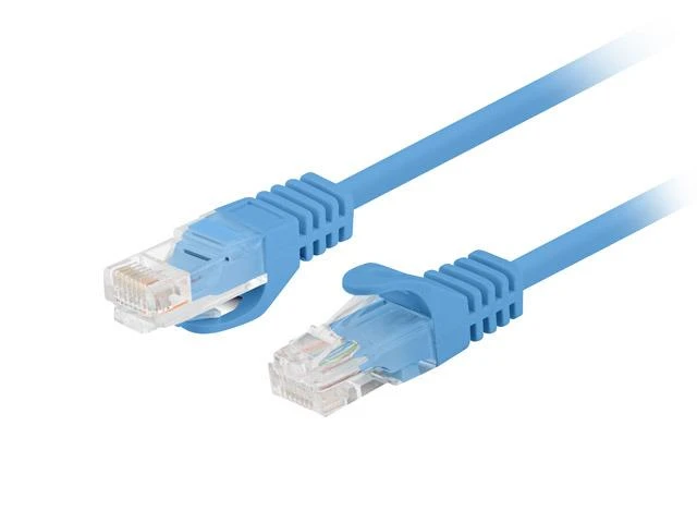 LANBERG PCU5-10CC-0025-B Patchcord RJ45 kat. 5e UTP 0,25m mėlyna
