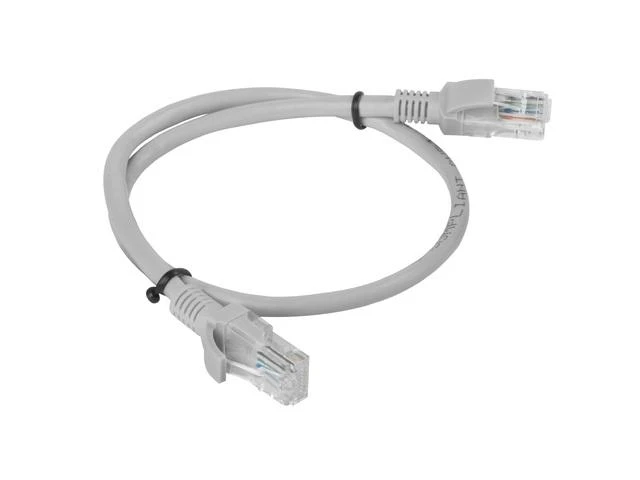 LANBERG PCU6-10CC-0050-S Patchcord RJ45 kat. 6 UTP 0.5m pilkas
