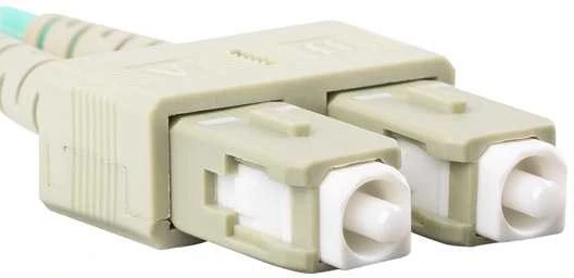 FIBER OPTIC PATCHCORD MM LC/UPC-SC/UPC DUPLEX 3.0MM OM3 50/125 LSZH 2M AQUA LANBERG
