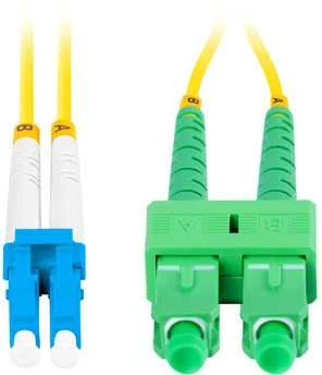 Lanberg FO-LUSA-SD11-0010-YE PATCHCORD ŚWIATŁOWODOWY SM LC/UPC-SC/APC