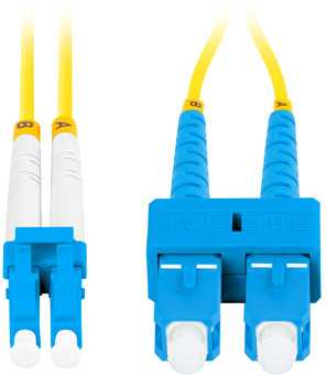 FIBER OPTIC PATCHCORD SM SC/UPC-LC/UPC DUPLEX 3.0MM LSZH G657A1 3M Geltonas LANBERG