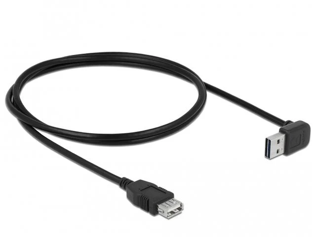 Kabelis USB Delock USB-A - USB-A 1 m Juodas (83547)