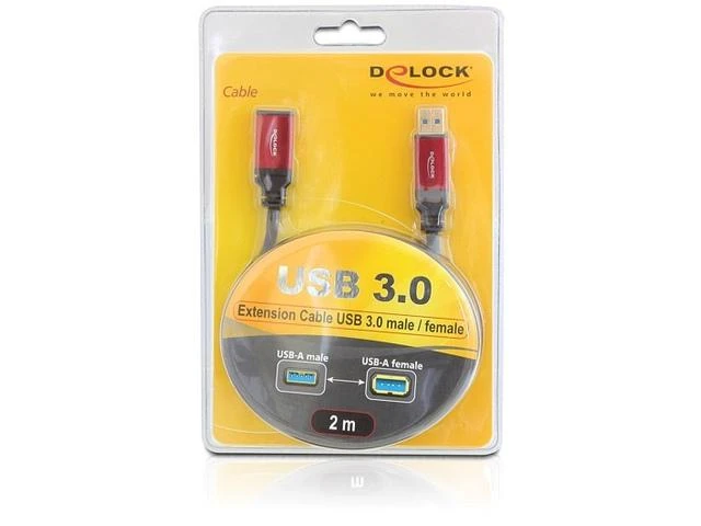 LogiLink „Delock“ ilgintuvas USB 3.0 tipo A kištukas > USB 3.0 A tipo lizdas 1 m