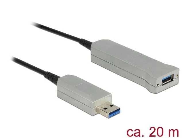 Kabelis USB Delock Cable Delock USB3.0 to USB3.0 active optic 20m