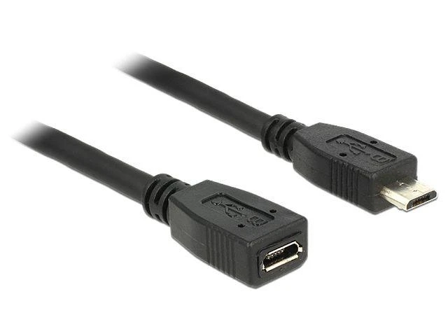 Delock ilgintuvas USB 2.0 tipo Micro-B kištukas > USB 2.0 tipo Micro-B lizdas