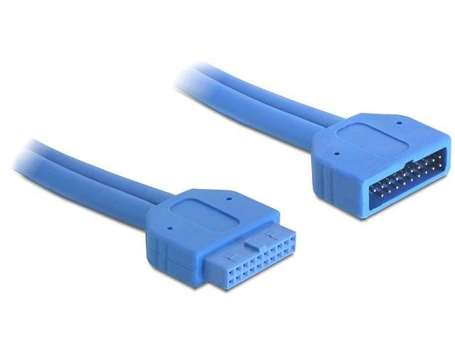 Delock prailginimo kabelis USB 3.0 kontaktų antraštė, vyriška / moteriška