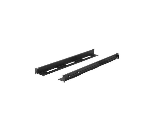 Rinkinys SZYN MONTAŻOWYCH DO SZAF RACK 19" PRZESUWNE 650-1090MM JUODA LANBERG
