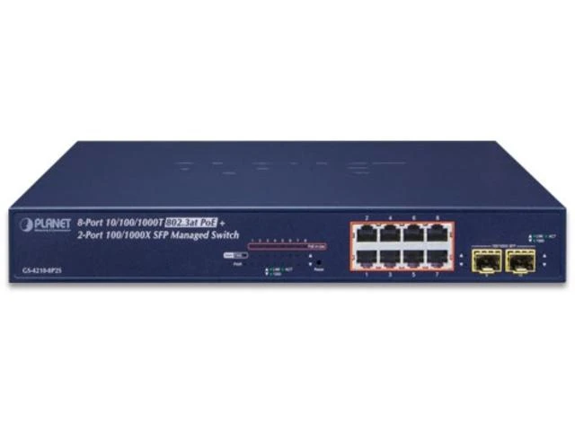 Šakotuvas Switch Planet GS-4210-8P2S