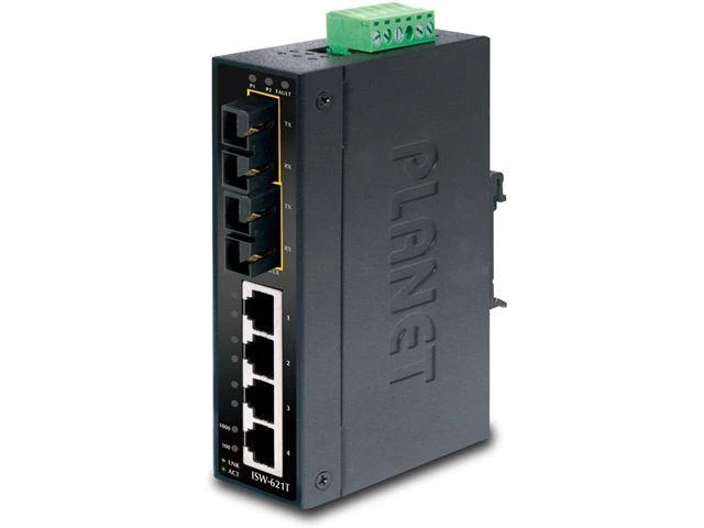 Šakotuvas ASA PLANET ISW-621TS15 tinklo komutatorius Ne-valdomas L2 Fast Ethernet (10/100) Mėlyna