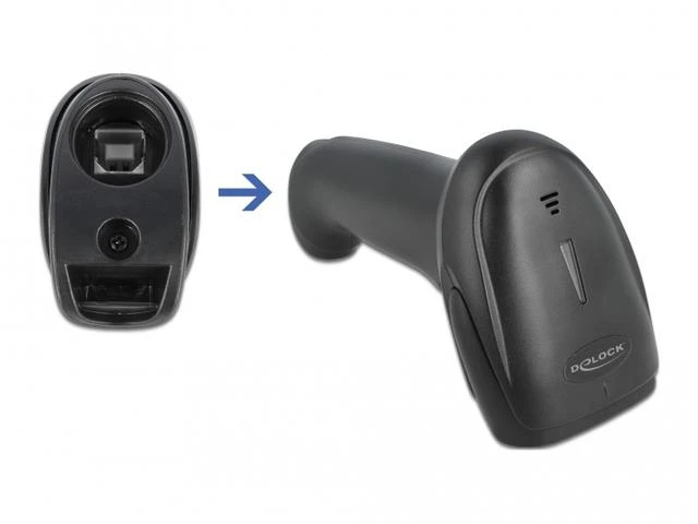 Delock skaitytuvas: USB jungties ir korpuso vaizdas