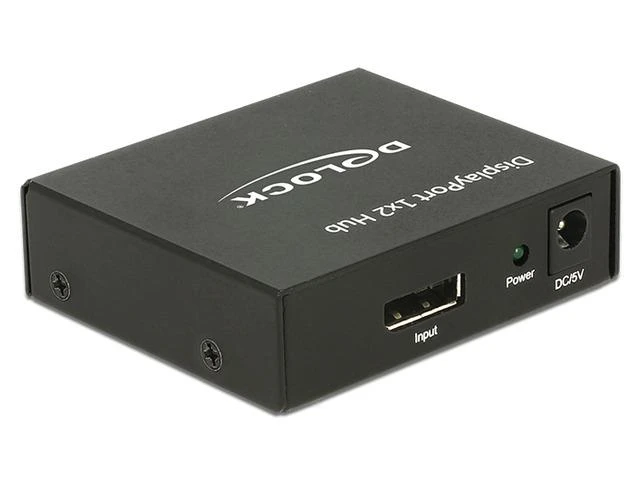 Delock Splitter 1x DisplayPort – 2x DisplayPort (87691)