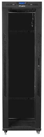 Lanberg grindų statoma rack spintelė 19" 42U 600x1200 juoda stiklinių durų LCD
