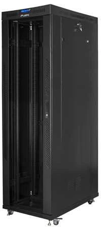 Lanberg grindų statoma rack spintelė 19" 42U 600x1200 juoda stiklinių durų LCD
