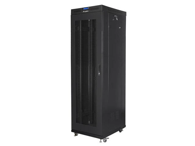 LANBERG laisvai pastatomas stelažas 19 colių spintelė 42U 600x800 tinklelio durys LCD plokščias paketas juodas