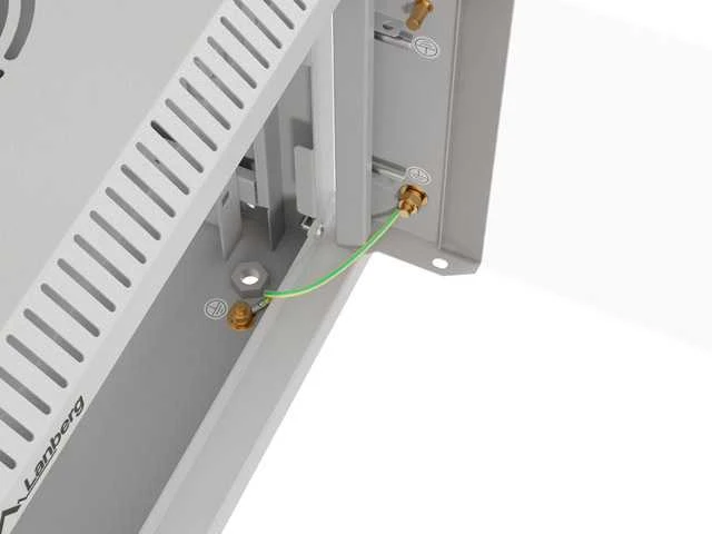 Lanberg 10 colių 6U 300x300 rutulinės pakabinamos spintelės stiklinės durys (plokščia pakuotė)