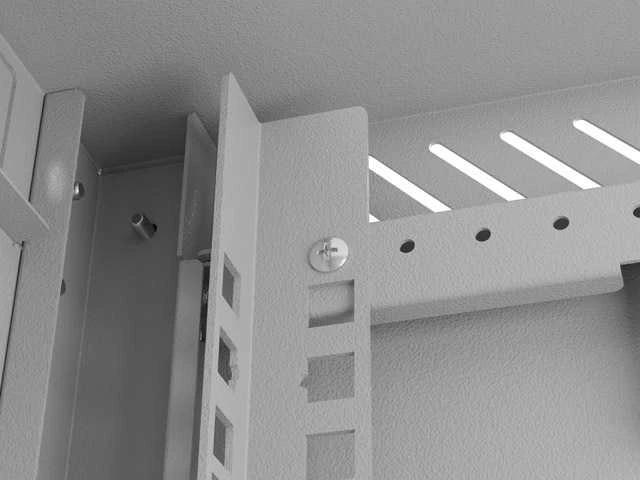 Lanberg 10 colių 6U 300x300 rutulinės pakabinamos spintelės stiklinės durys (plokščia pakuotė)