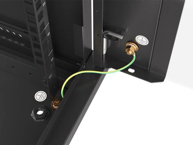 LANBERG WF01-6404-10B sieninis stovas 19 colių išmontuojamas plokščias paketas 4U/600x450mm juodas