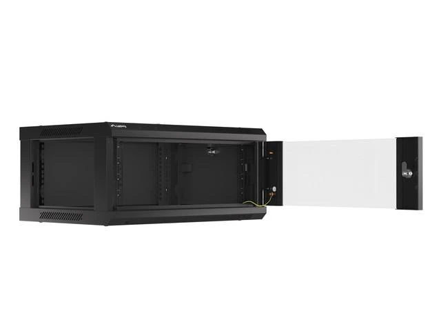 LANBERG WF01-6404-10B sieninis stovas 19 colių išmontuojamas plokščias paketas 4U/600x450mm juodas